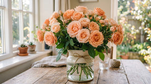 Peach roses