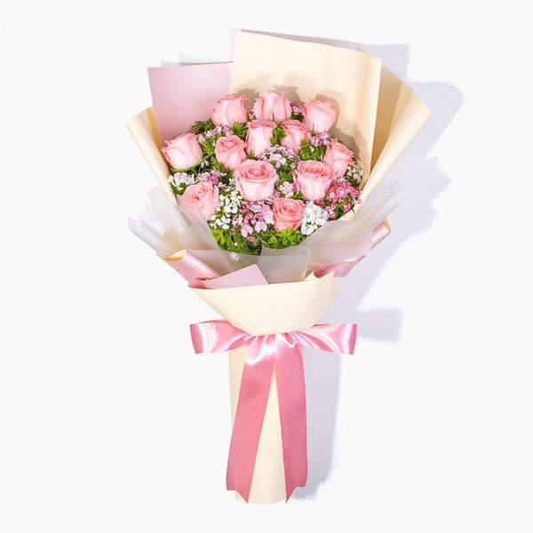 Lite-Pink-Rose-Bouquet
