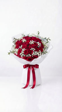 Grand red rose bouquet, flower delivery Dubai