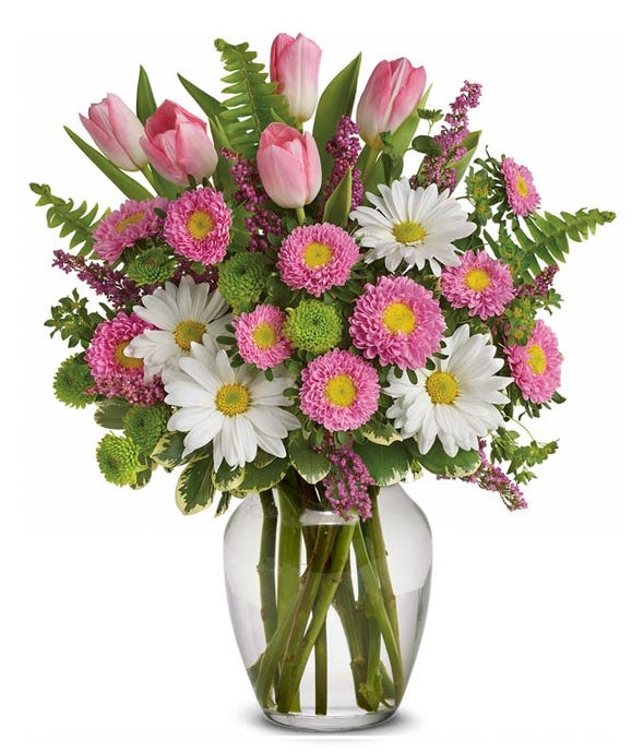 Chrysanthemum-And-Tulips-In-Vase