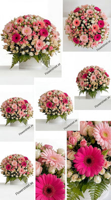 Elite gerbera and spray rose arrangement, luxury flowers Dubai