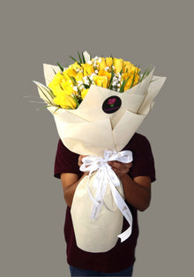 Yellow rose bouquet, roses Dubai