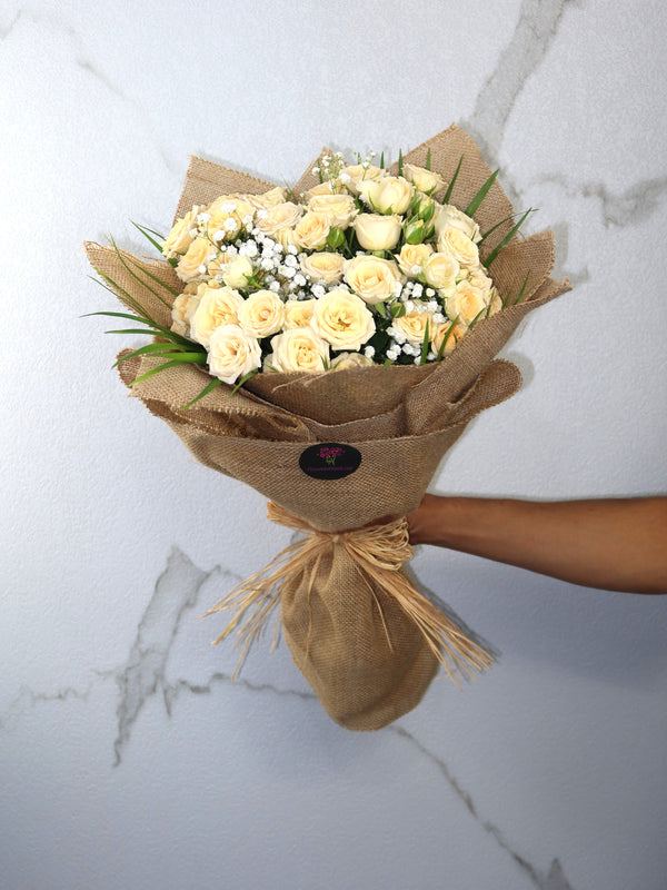 Peach Baby Rose Bouquet