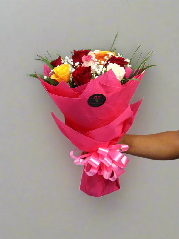 Mix Roses Round Bouquet