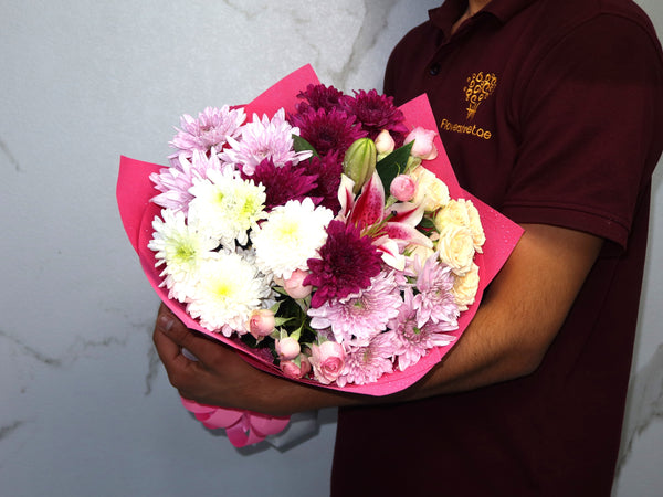 Mix Flower Double Color Wrapping