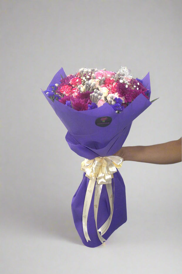 Purple Flowers Mix Purple Wrapping