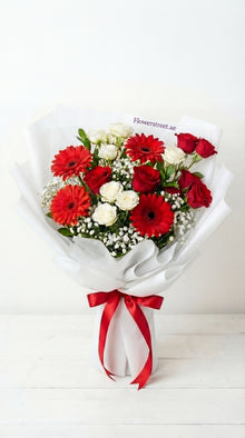 Rose and gerbera bouquet, flower delivery Dubai