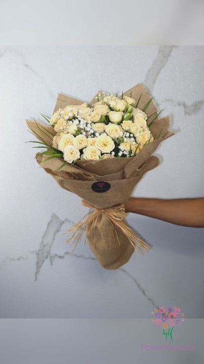 Peach Baby Rose Bouquet