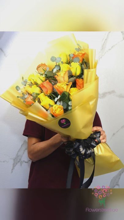 Yellow And Orange Roses video