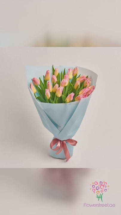 24 Pink Tulip Bouquet