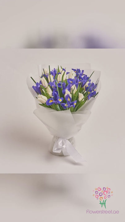 15 White Tulip And Iris