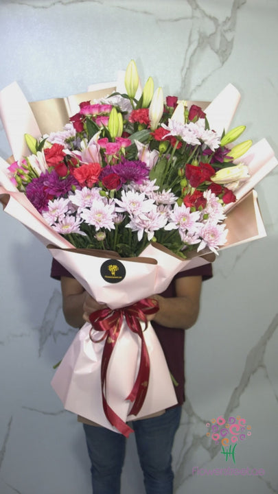Pink And Red Bouquet video
