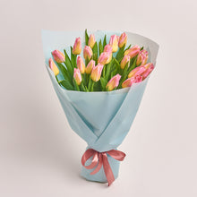 24 pink tulip bouquet, tulip flowers Dubai