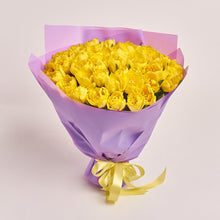 51 yellow tulip bouquet, tulip flowers Dubai