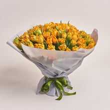 101 orange tulip bouquet, luxury flowers Dubai