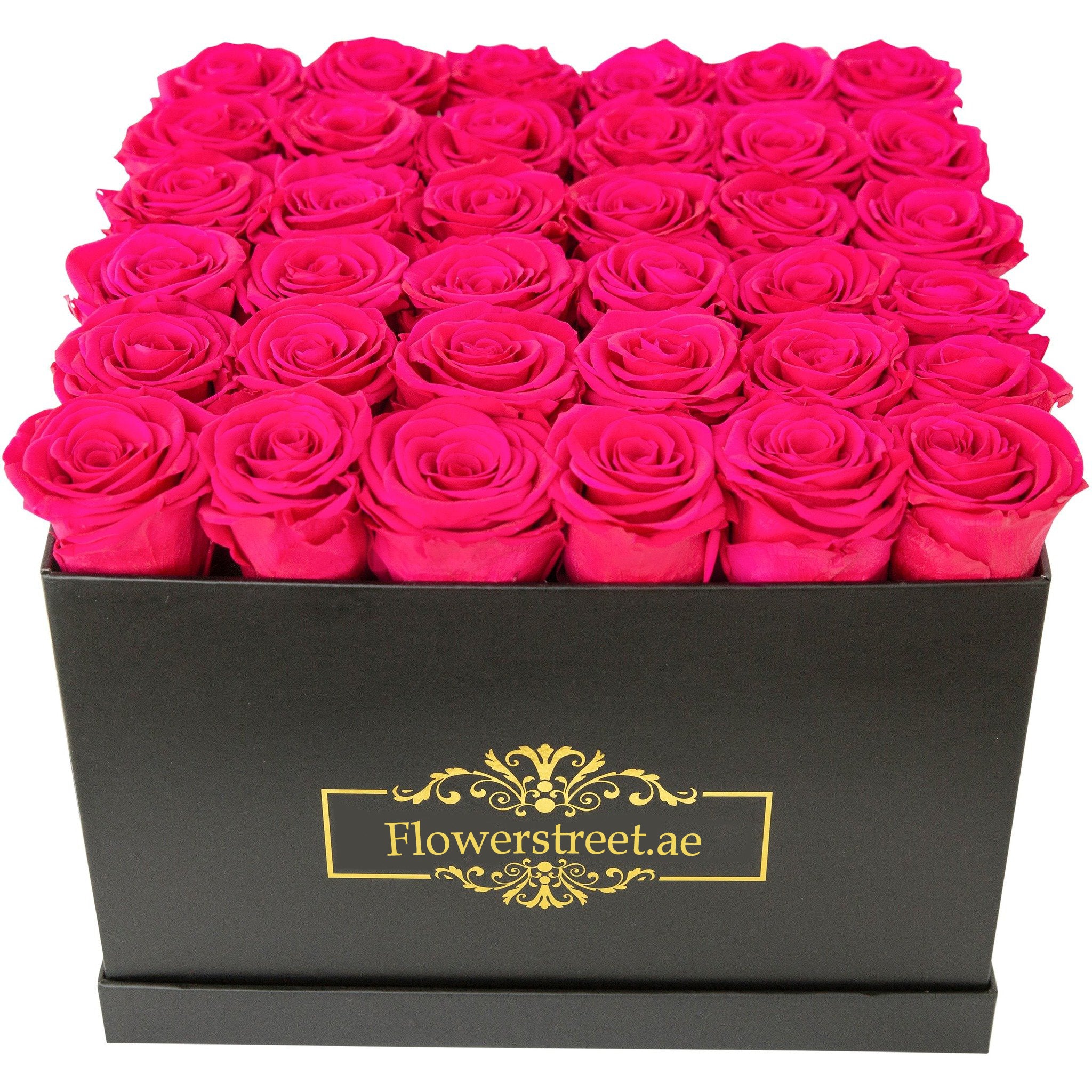 Pushia Pink Roses in Box - Buy Large Arrangement of Premium Roses (35 ...